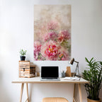 PEONY WHISPER Peel and Stick Vertical Poster