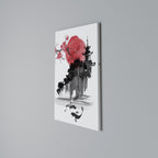 CHERRY SHADOWS Vertical Canvas Print