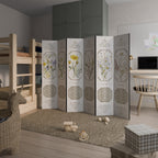ELEGANT BOTANICAL TAPESTRY Rumsavdelare 6 paneler