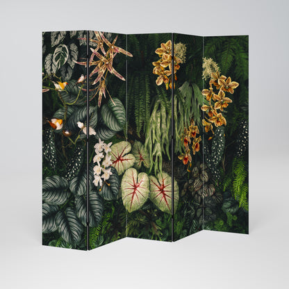 SILENT WILDERNESS Decorative 5-Panel Room Divider