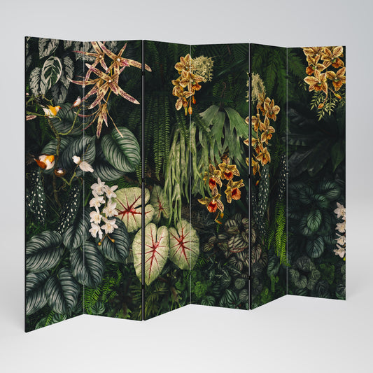 Dekorativ rumsavdelare SILENT WILDERNESS med 6 paneler