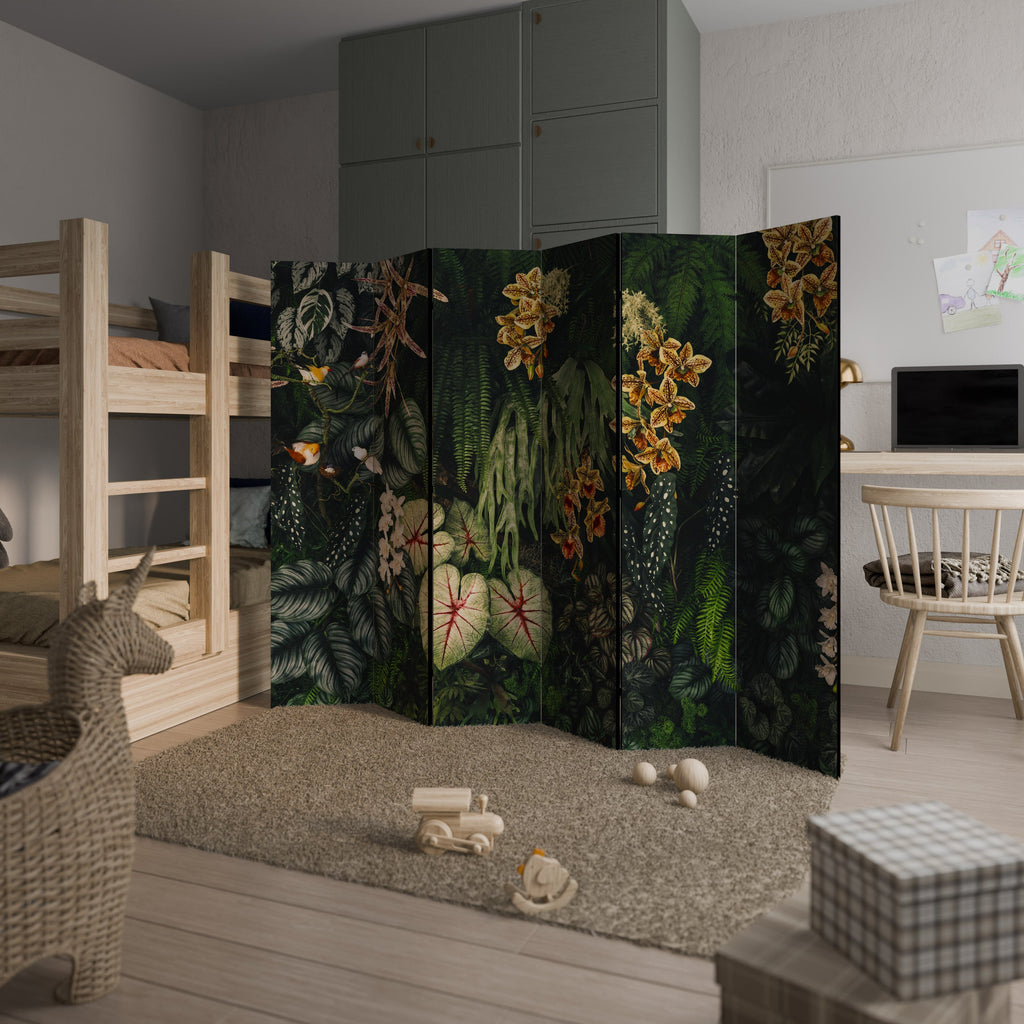 Dekorativ rumsavdelare SILENT WILDERNESS med 6 paneler