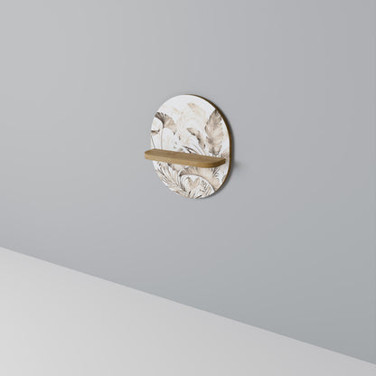 GRACEFULDA DAGAR Oval konsthylla i ekeffekt