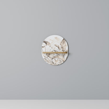 GRACEFULDA DAGAR Oval konsthylla i ekeffekt