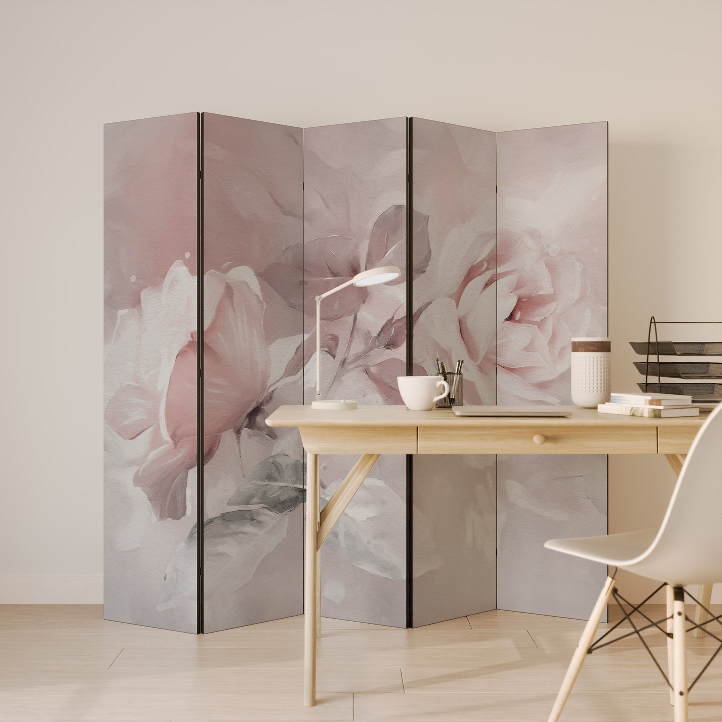 GRACEFUL DAYS Dekorativ rumsavdelare med 5 paneler