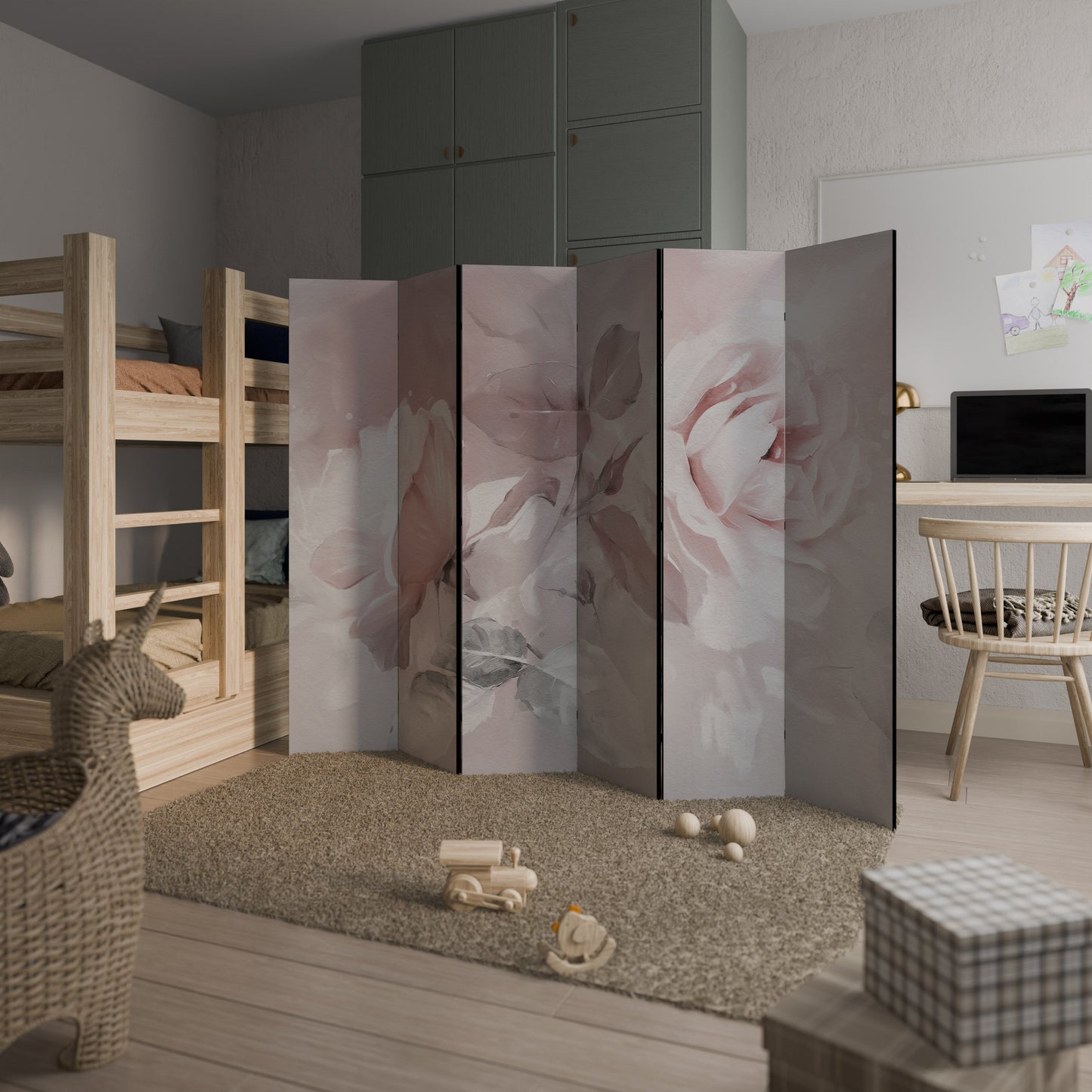 GRACEFUL DAYS Decorative 6-Panel Room Divider