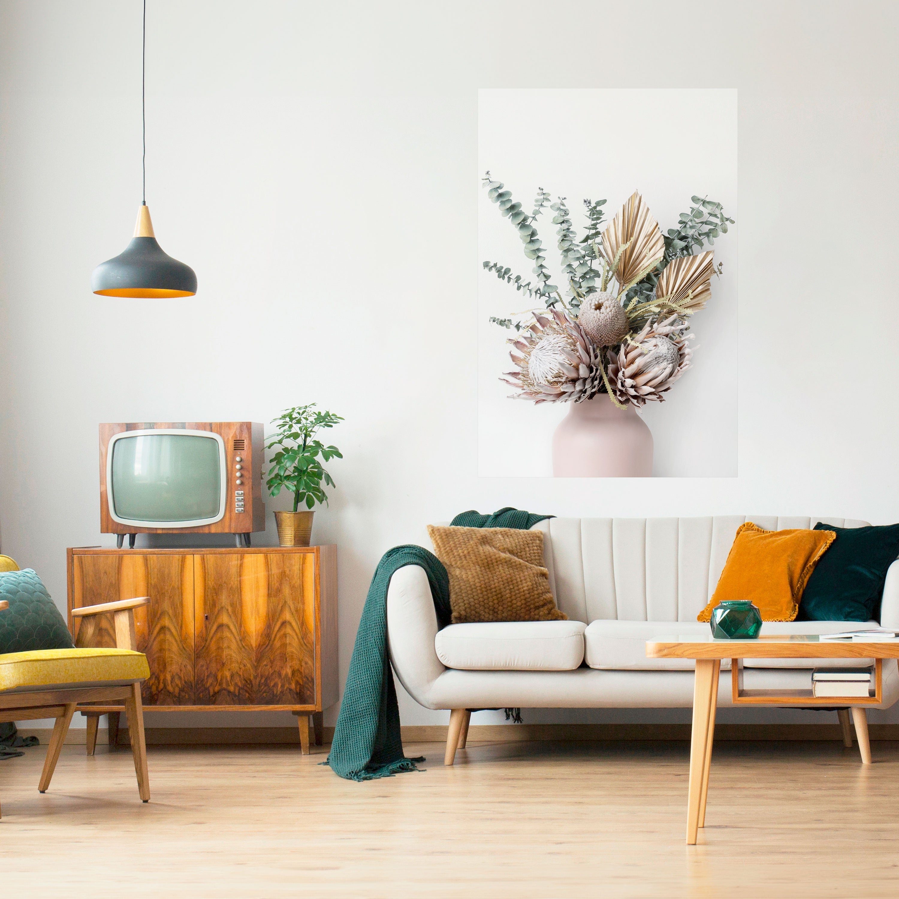 NATURE'S GOLDEN WHIMSY Vertikal poster med självhäftande papper