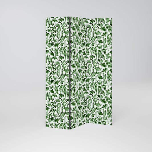 LEAFY LAYERS Dekorativ rumsavdelare – 3 paneler