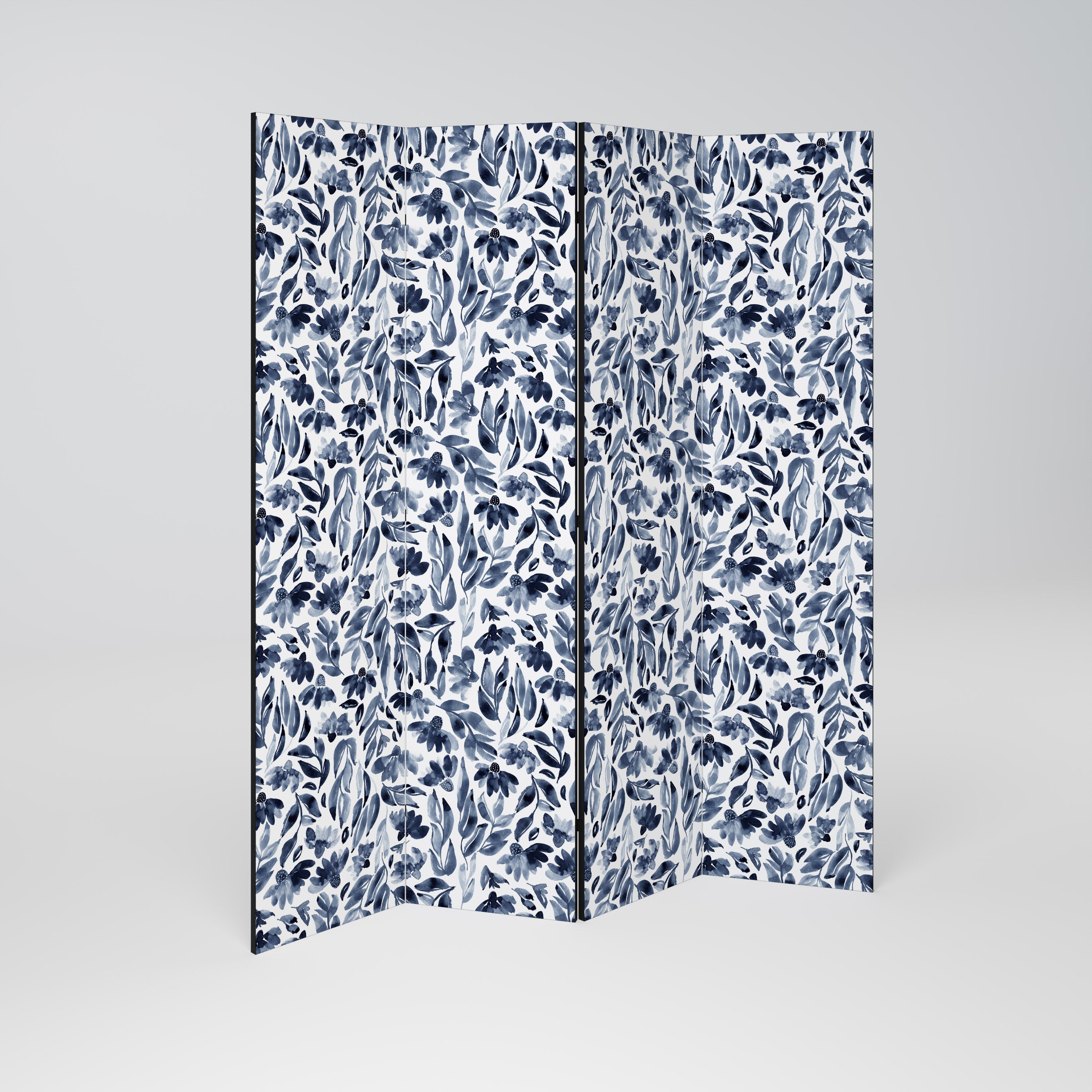 FLORAL FANTASY FABLE Dekorativ rumsavdelare med 4 paneler