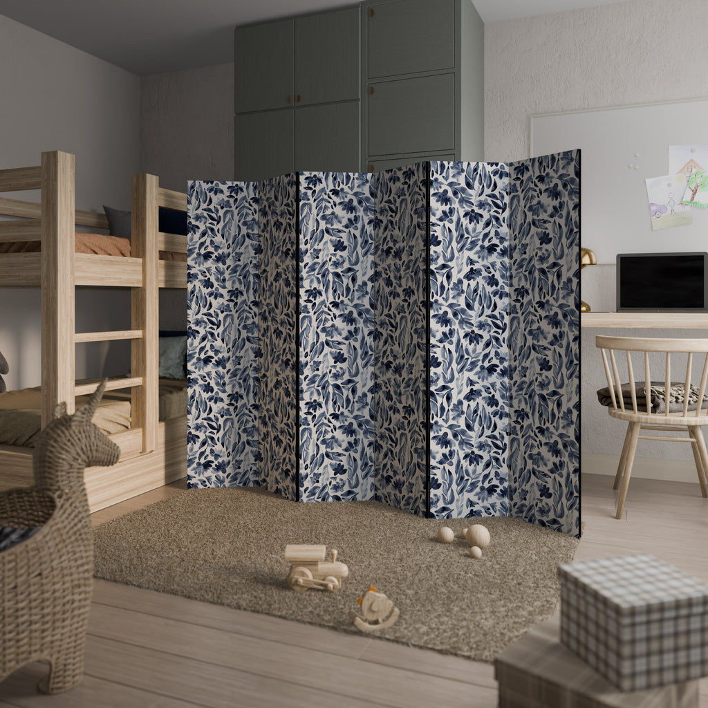 Dekorativ rumsavdelare med 6 paneler FLORAL FANTASY FABLE