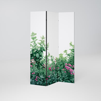 FLORAL SERENITY BARRIER Dekorativ rumsavdelare – 3 paneler