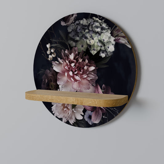 PURE BLOSSOM Rund Konsthylla I Ekeffekt