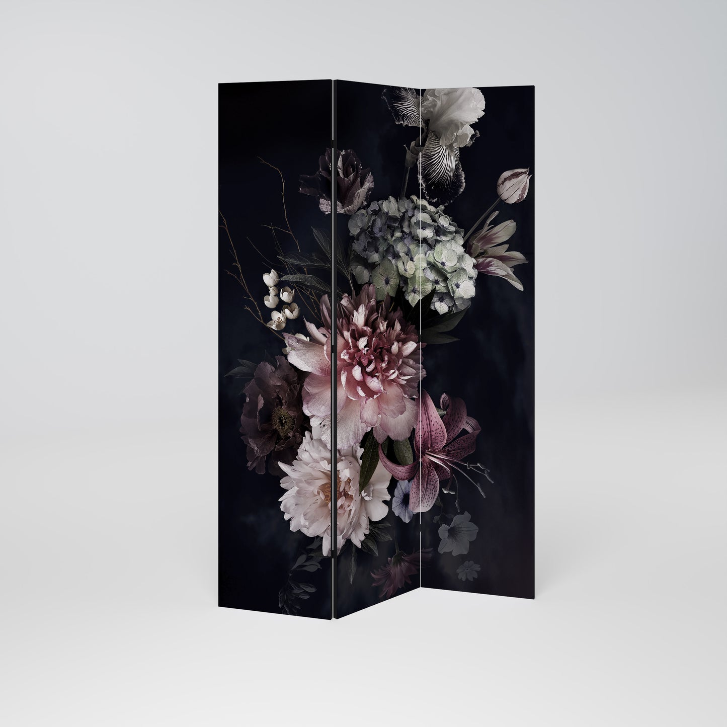 PURE BLOSSOM Dekorativ rumsavdelare – 3 paneler
