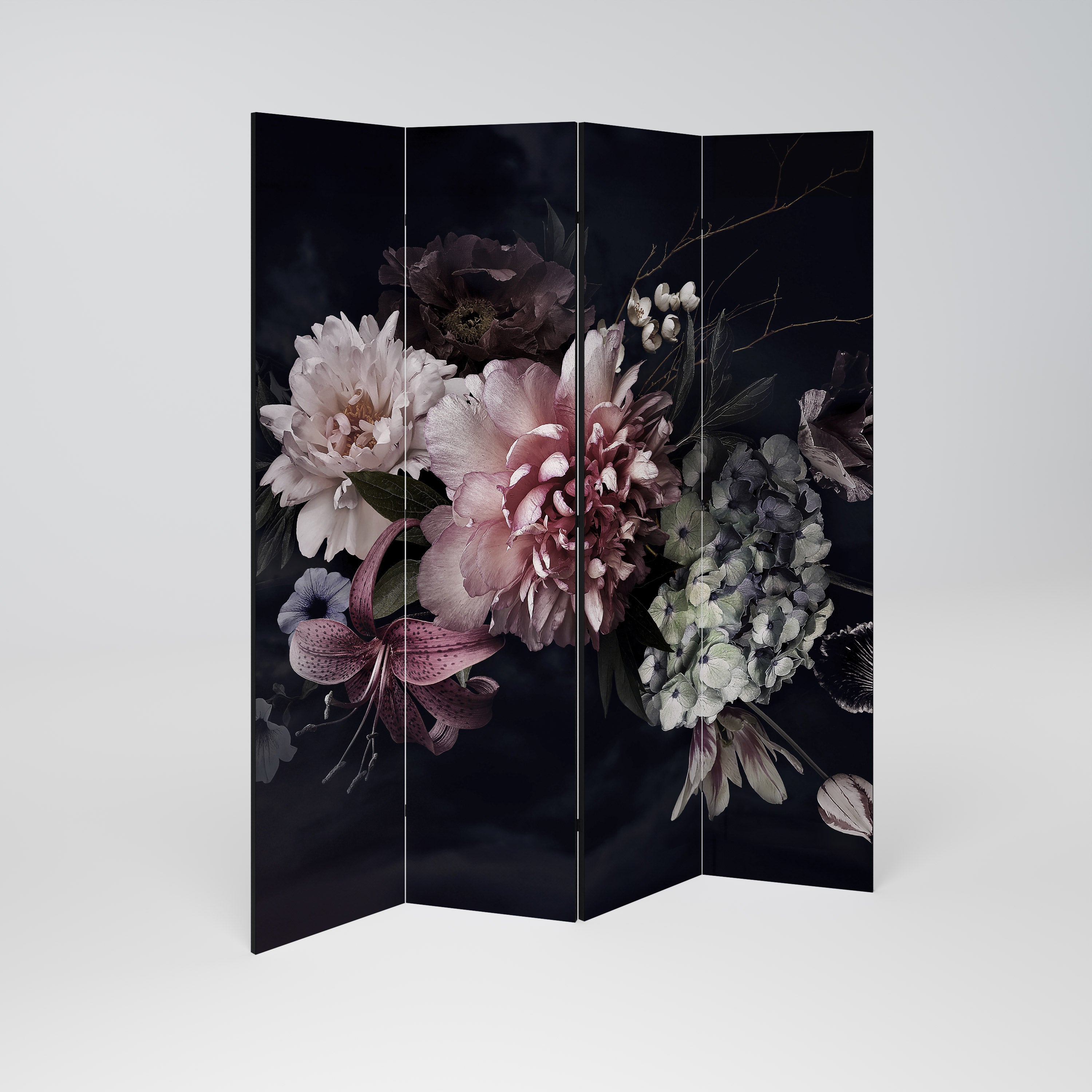 PURE BLOSSOM 4-Panel Room Divider