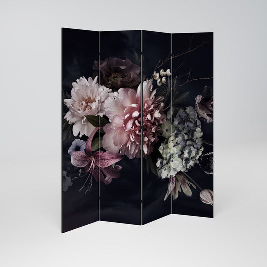 PURE BLOSSOM Decorative 4-Panel Room Divider