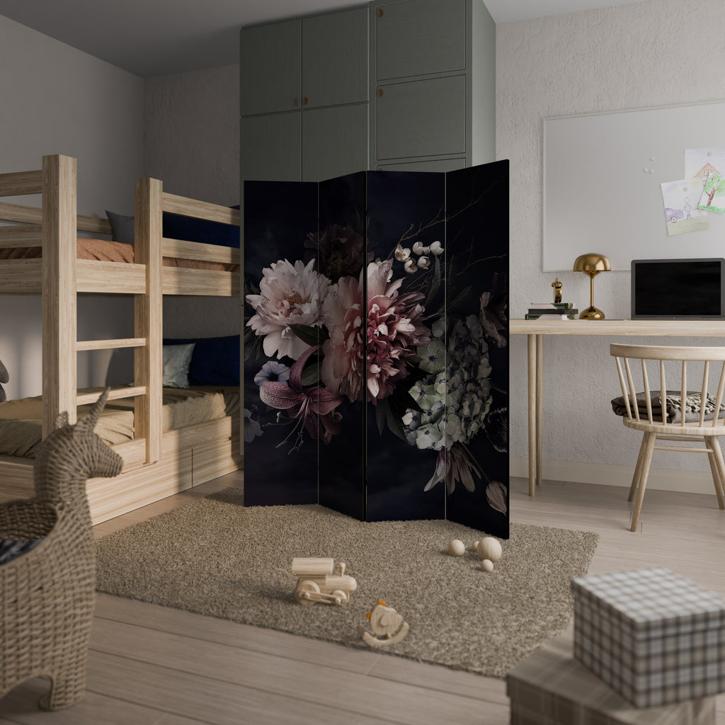 PURE BLOSSOM Dekorativ rumsavdelare med 4 paneler