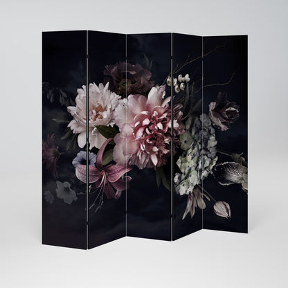 PURE BLOSSOM Dekorativ rumsavdelare – 5 paneler