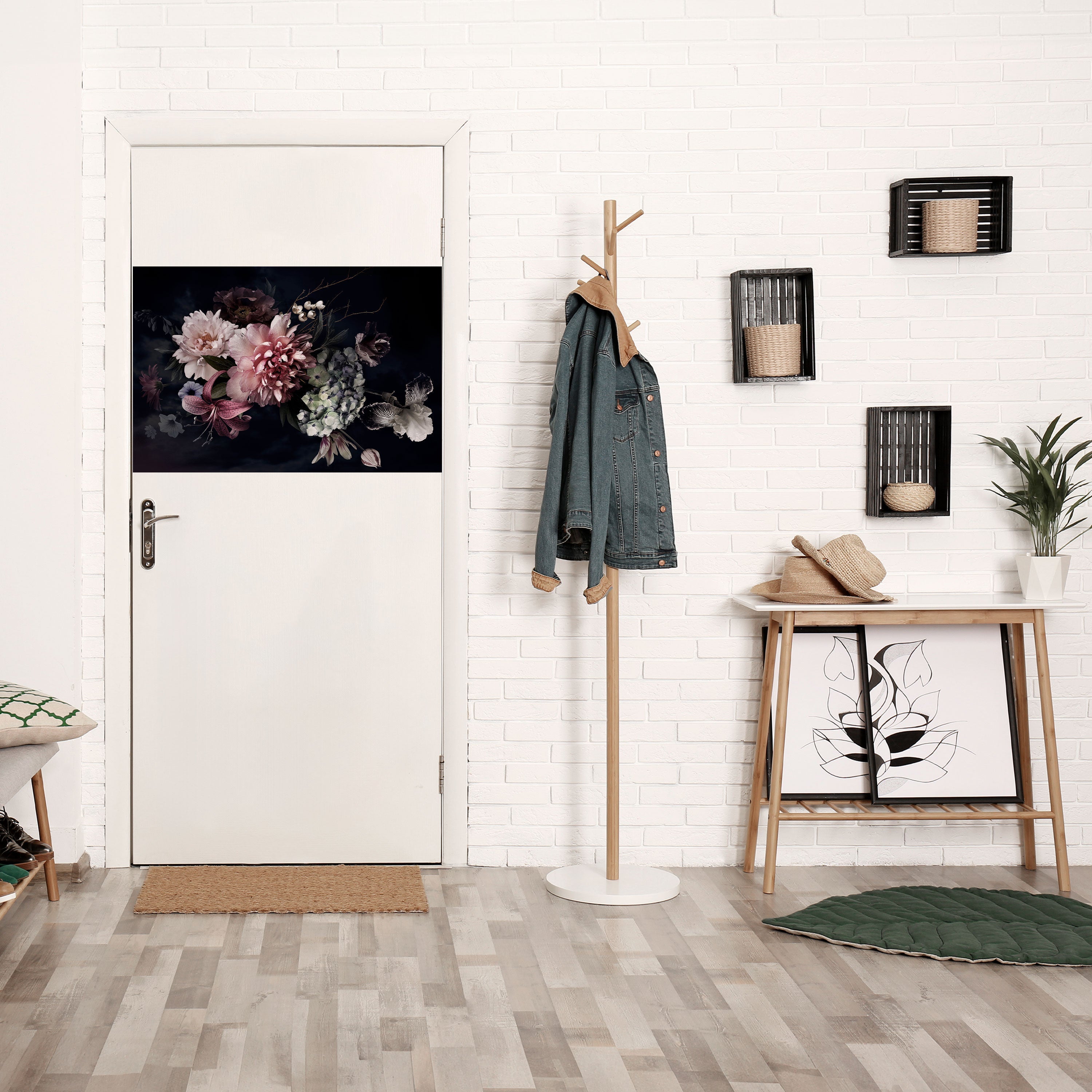 PURE BLOSSOM horisontell poster med självhäftande text