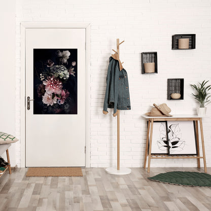 PURE BLOSSOM vertikal poster med självhäftande text