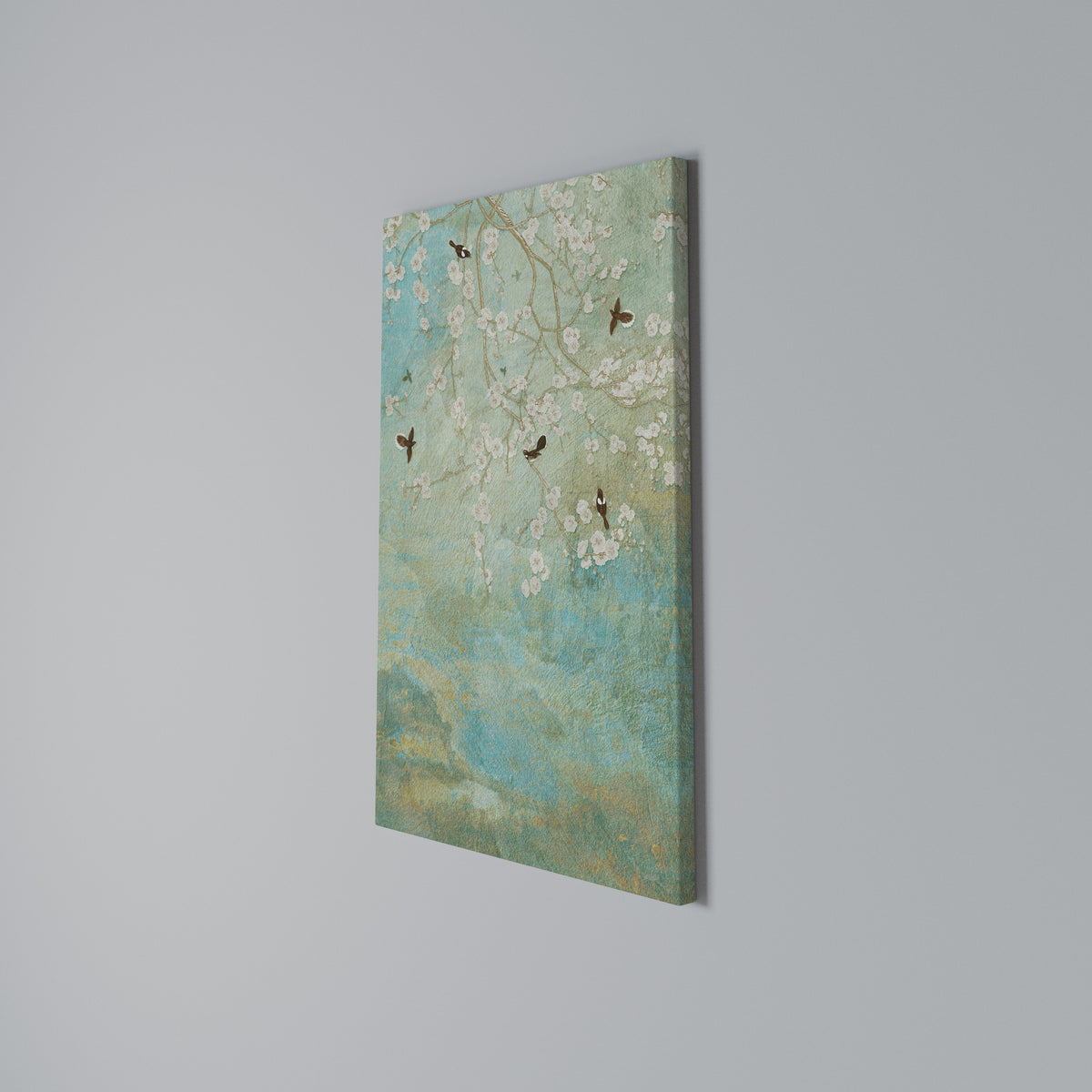 BLOOMING CHARM Vertical Canvas Print