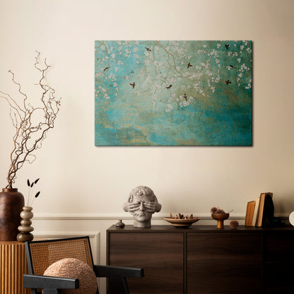 BLOOMING CHARM Horizontal Canvas Print
