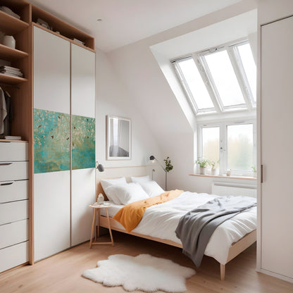 BLOOMING CHARM horisontell poster med självhäftande motiv