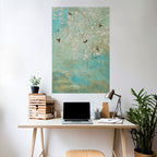 BLOOMING CHARM Peel and Stick Vertical Poster