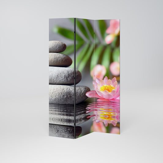 CALMING REFLECTIONS Decorative 3-Panel Room Divider