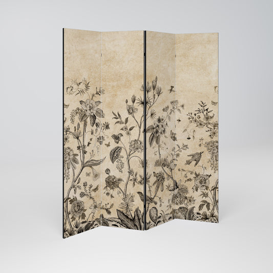 GLADE ESSENCE Decorative 4-Panel Room Divider