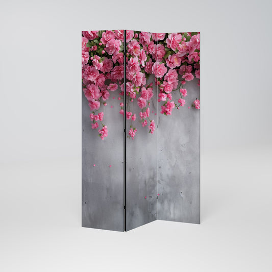 SERENE FLOWER FOLD Decorative 3-Panel Room Divider