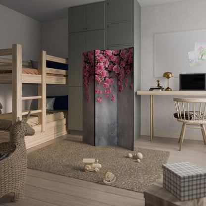 Dekorativ rumsavdelare med 3 paneler SERENE FLOWER FOLD