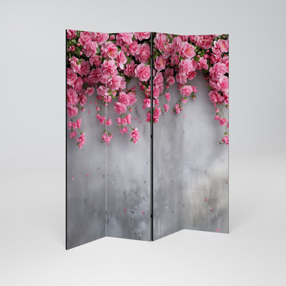 SERENE FLOWER FOLD Rumsavdelare 4 paneler