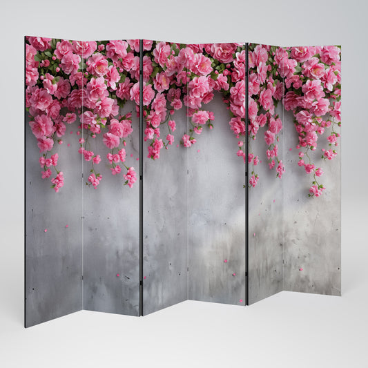 SERENE FLOWER FOLD Rumsavdelare 6 paneler