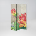 WHISPERING LOTUS BLOOMS Dekorativ rumsavdelare – 3 paneler