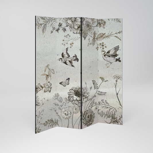 FLY ME TO THE SUN 4-Panel Room Divider