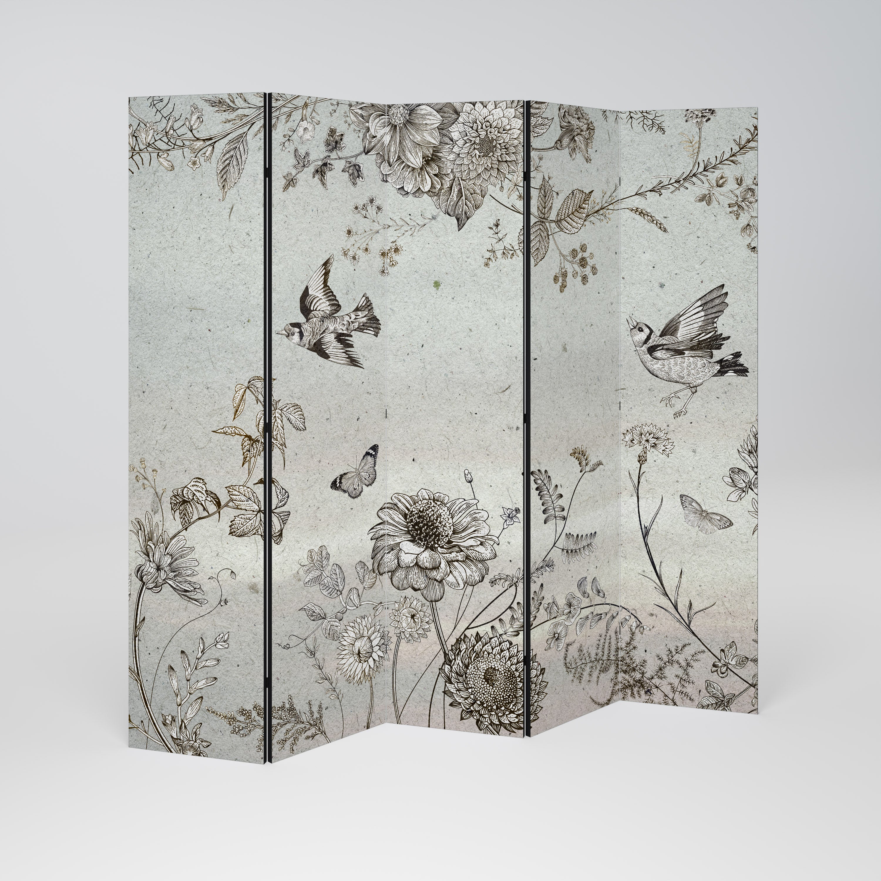 FLY ME TO THE SUN 5-Panel Room Divider