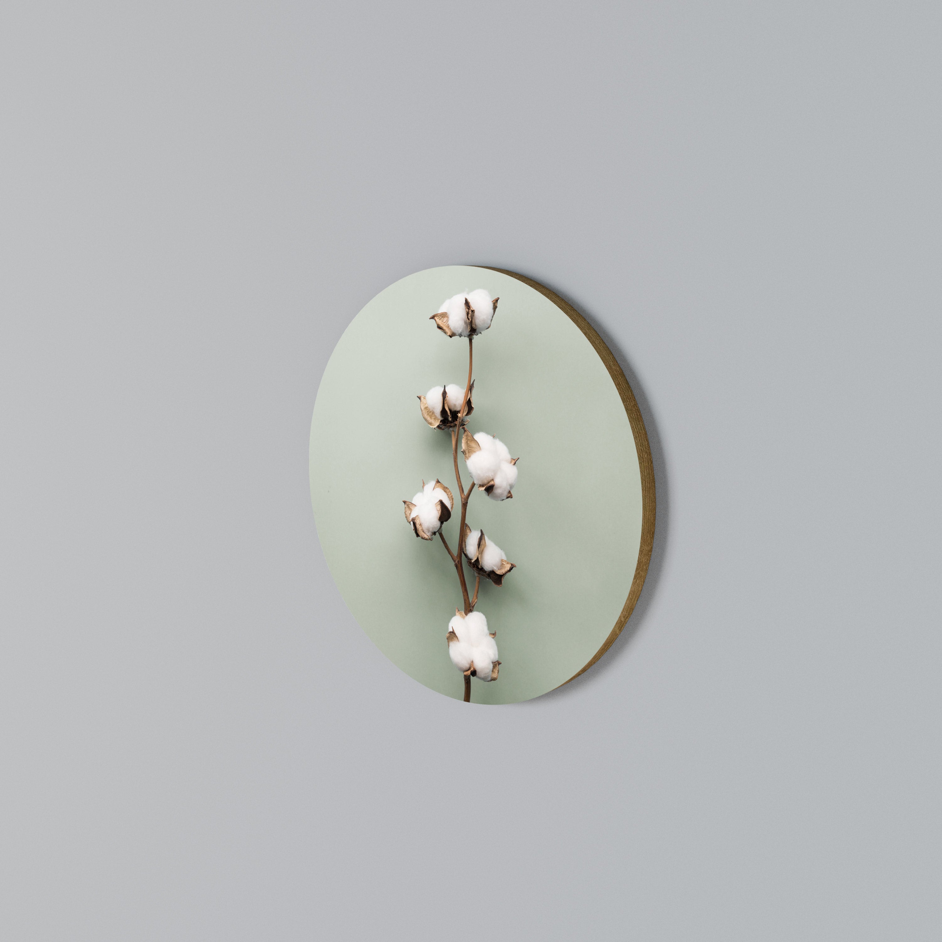 COTTON DREAMS UNFOLDED Round Wall Art