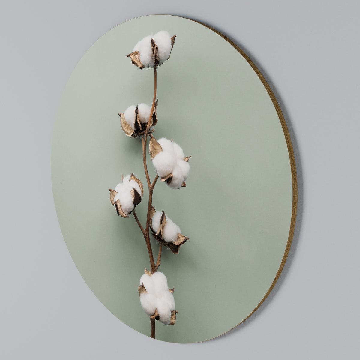 COTTON DREAMS UNFOLDED Round Wall Art