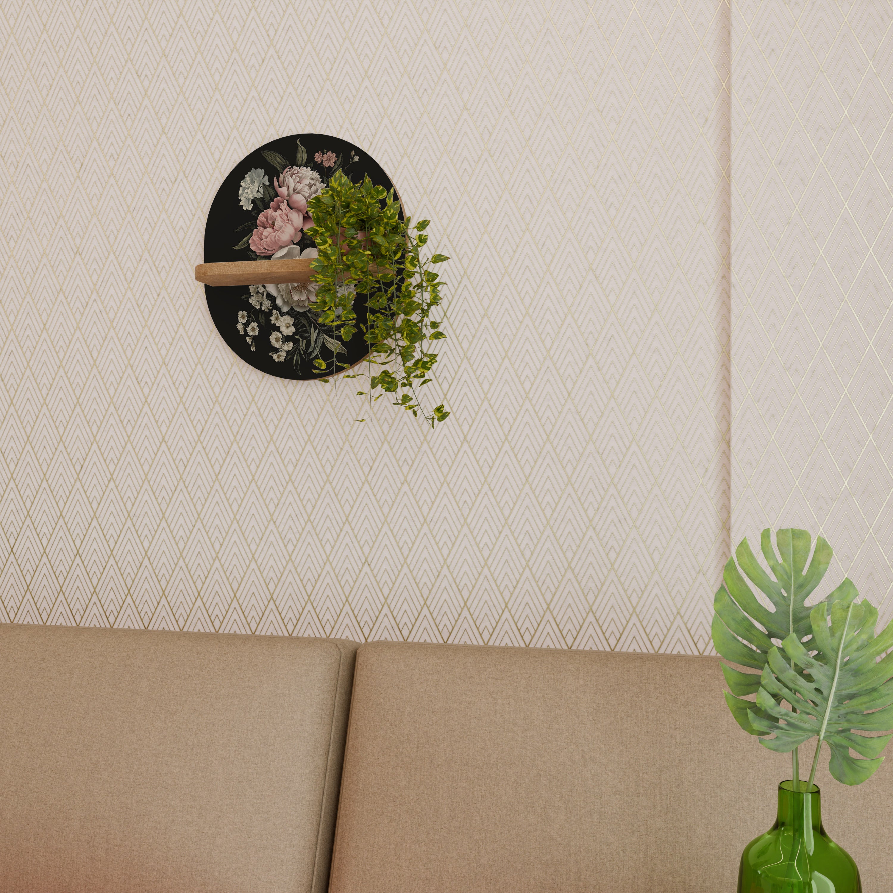 LUSH ELEGANCE Art Shelf