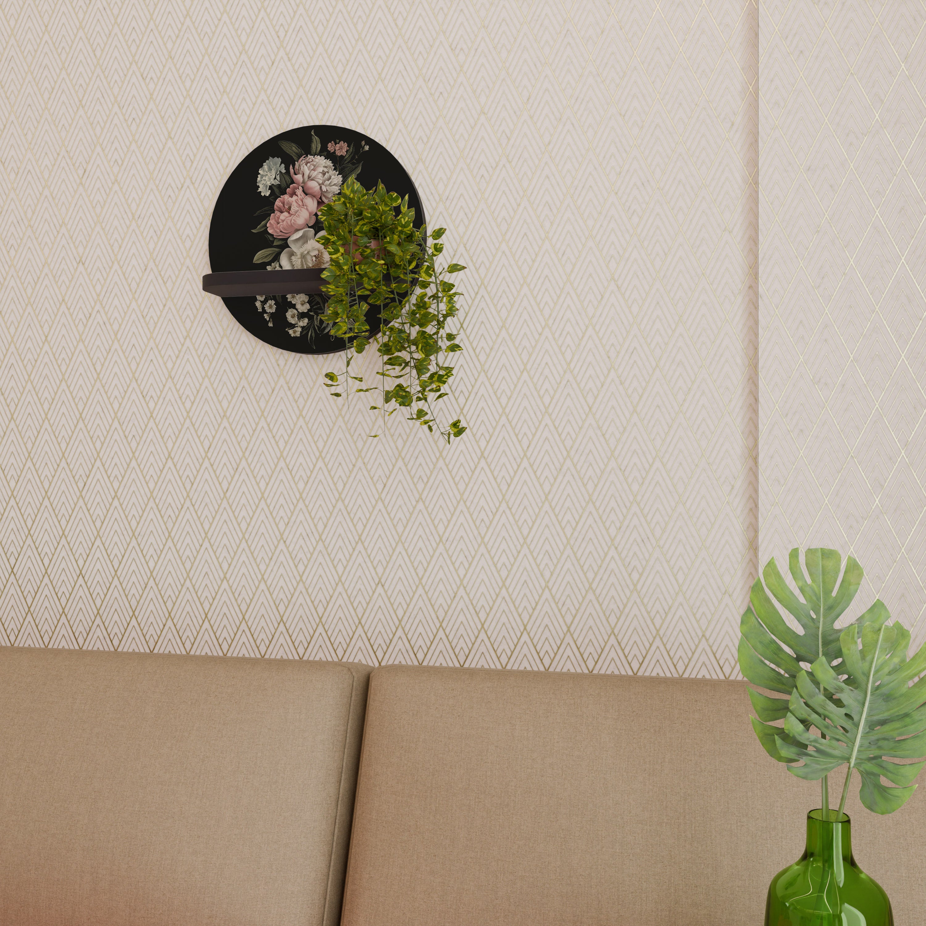 LUSH ELEGANCE Art Shelf