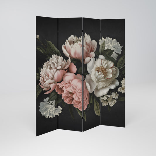 LUSH ELEGANCE Decorative 4-Panel Room Divider