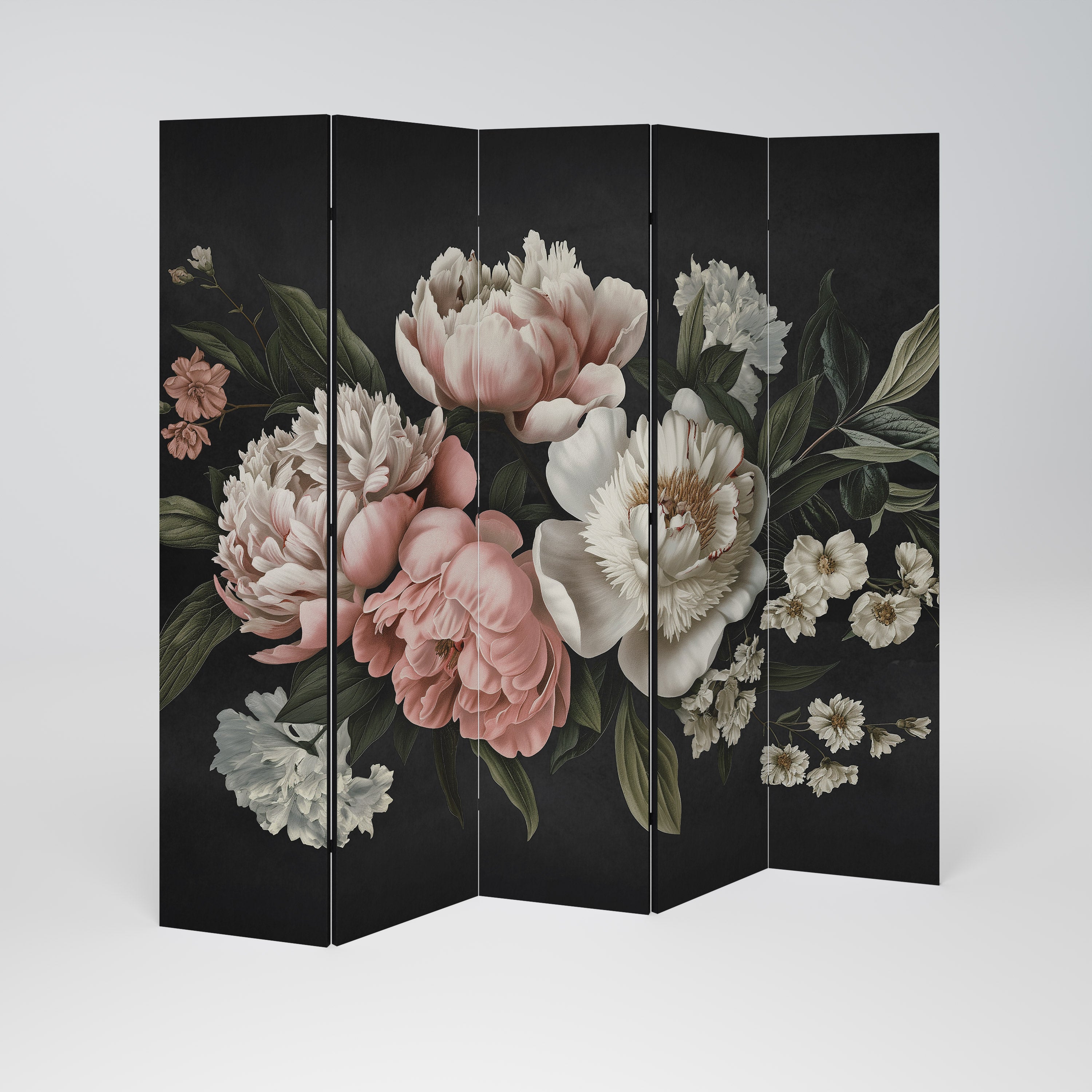 LUSH ELEGANCE Dekorativ rumsavdelare – 5 paneler