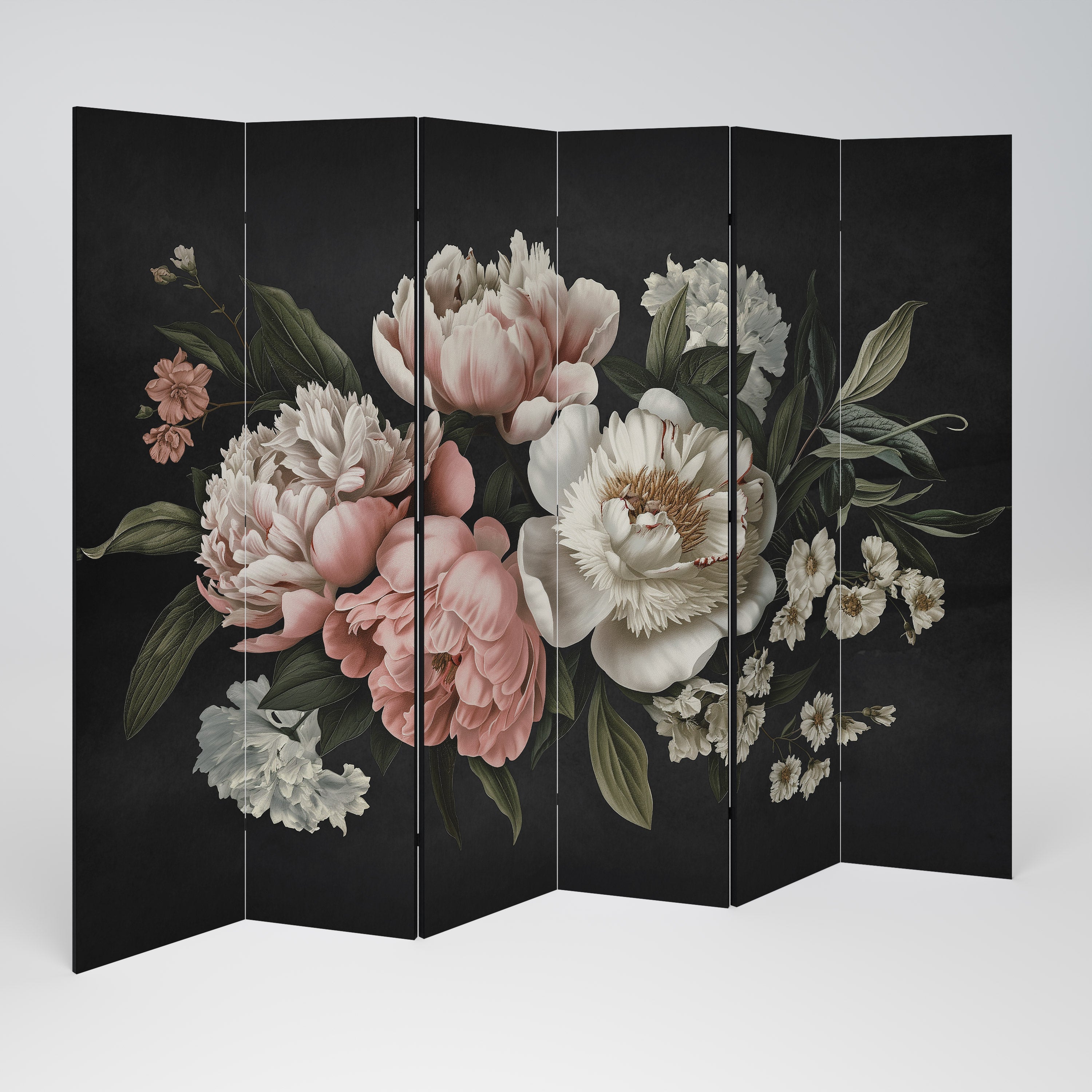 LUSH ELEGANCE Dekorativ rumsavdelare med 6 paneler
