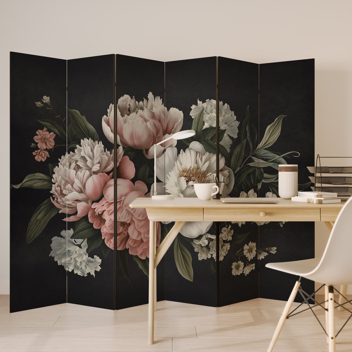 LUSH ELEGANCE Dekorativ rumsavdelare med 6 paneler