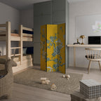 YELLOW CHINOISERIE Dekorativ rumsavdelare – 3 paneler