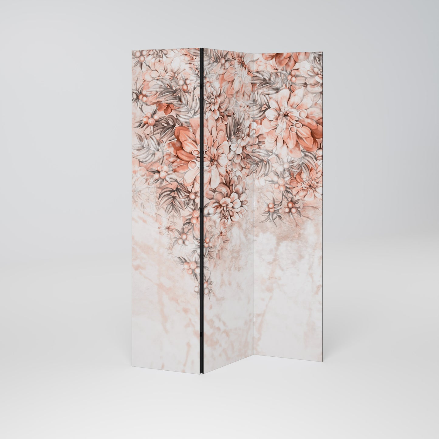 MARBLE GARDEN FANTASY Dekorativ rumsavdelare – 3 paneler