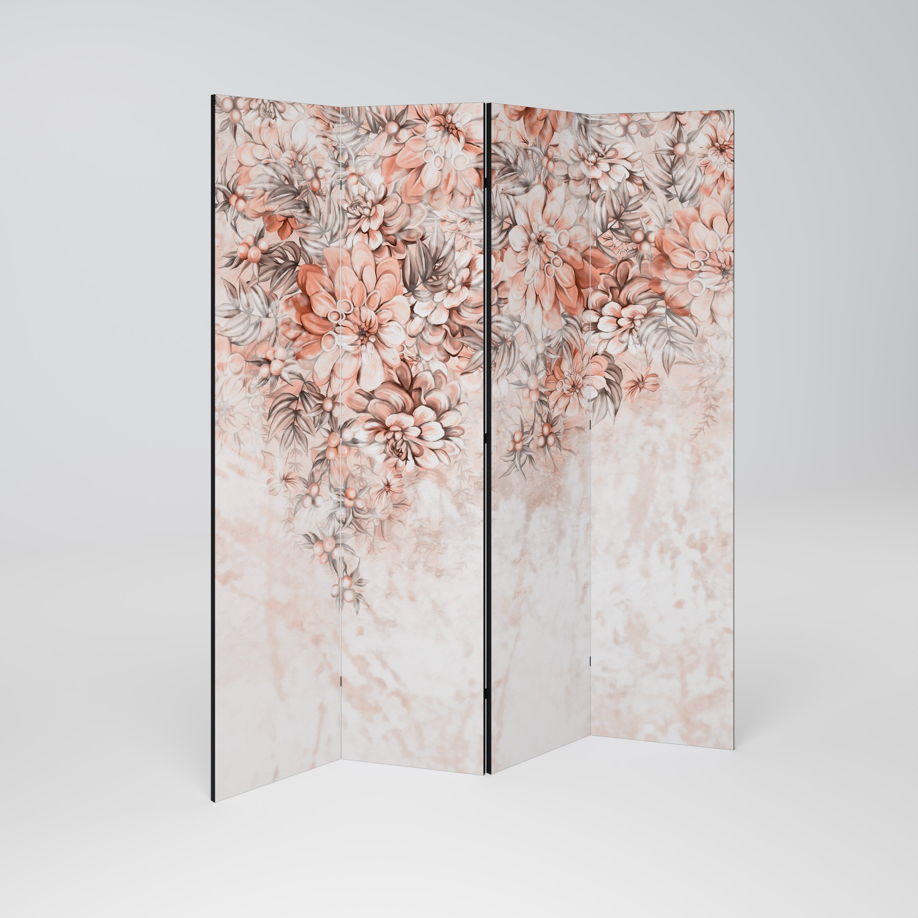 MARBLE GARDEN FANTASY Rumsavdelare 4 paneler
