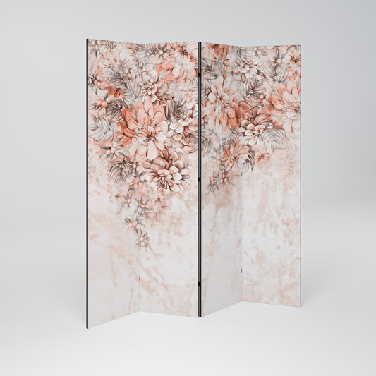 MARBLE GARDEN FANTASY Decorative 4-Panel Room Divider