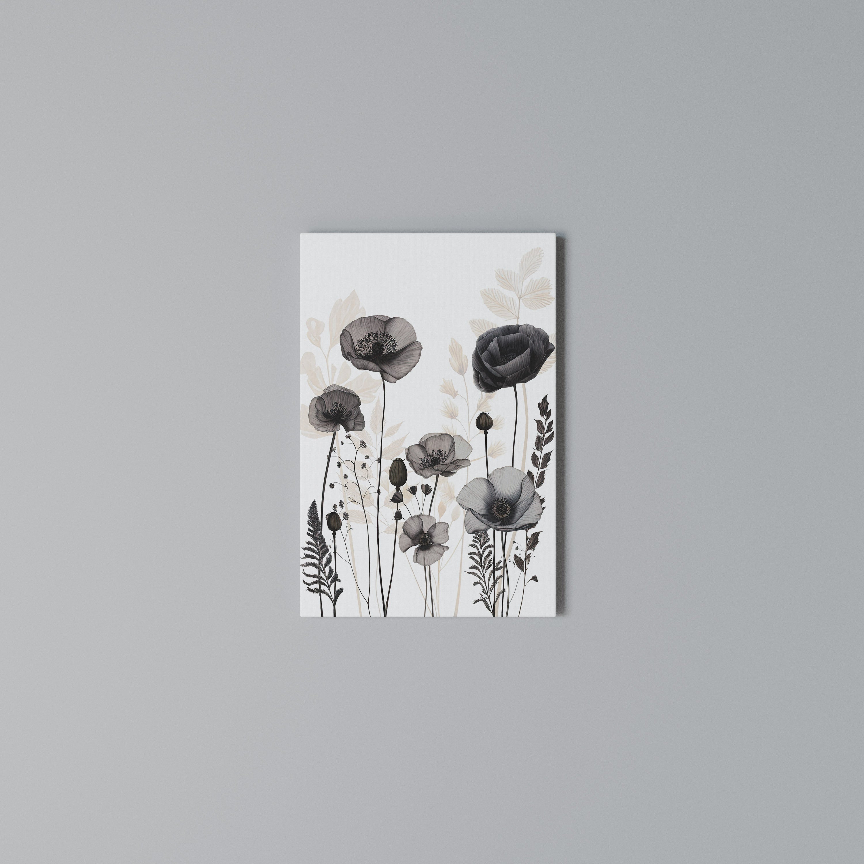 POPPY ALLURE Vertical Canvas Print