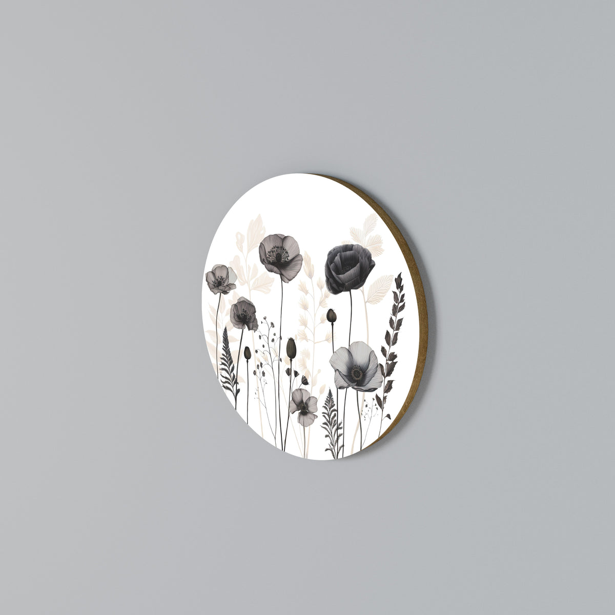 POPPY ALLURE Round Wall Art
